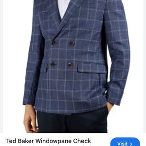 Ted Baker Blue Windowpane Sport Blazer